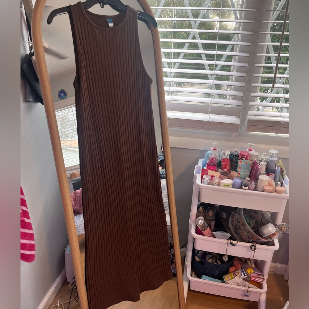 Old Navy Chocolate Ribbed Knit Top